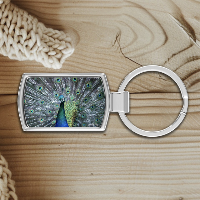 "Stunning Peacock" Keyring  