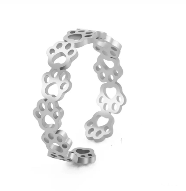 Paw Print Ring - Adjustable