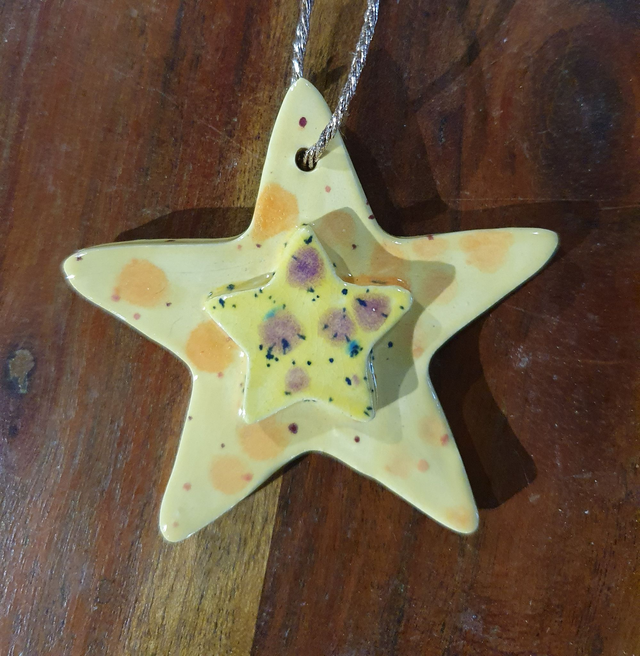 Double Star Christmas Bauble