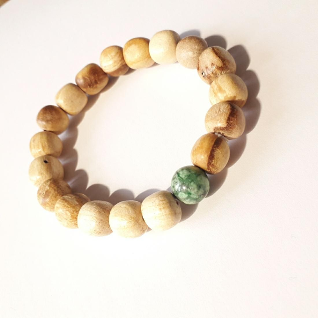 Palo Santo Bracelet with Variscite