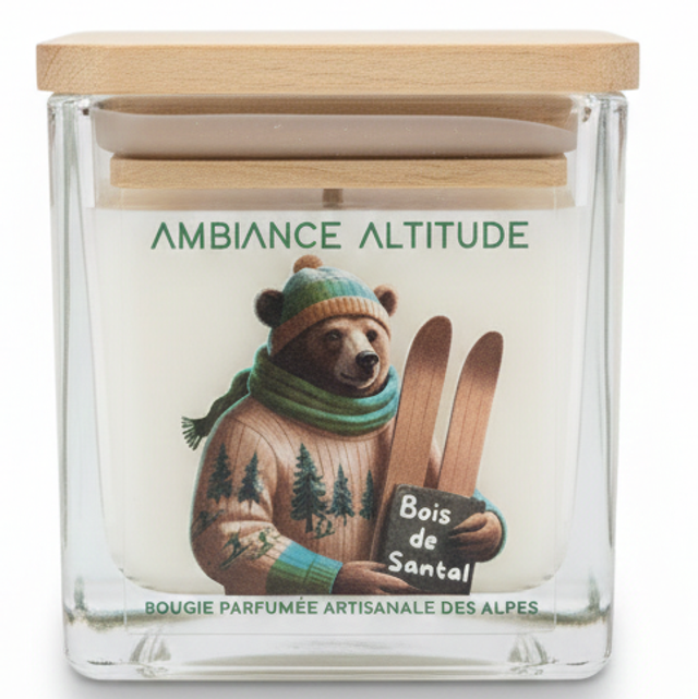 Vela 220gr BOIS DE SANTAL