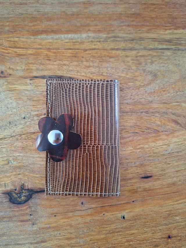 Petit porte-cartes marron