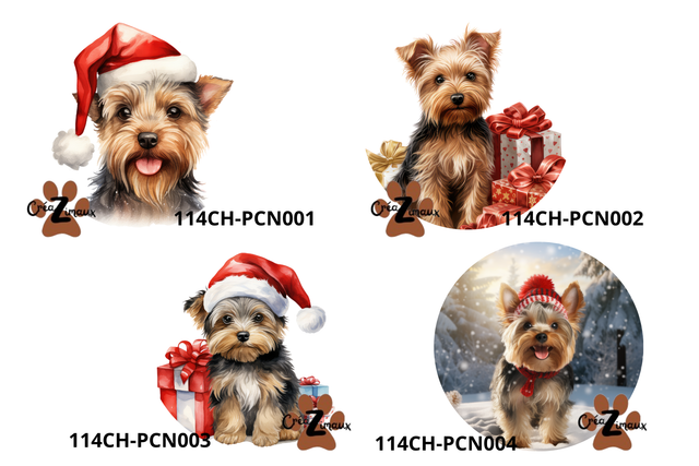 Porte clé Yorkshire modèle Noël