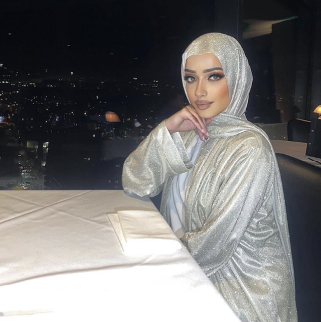 Moonlit Shimmer Abaya