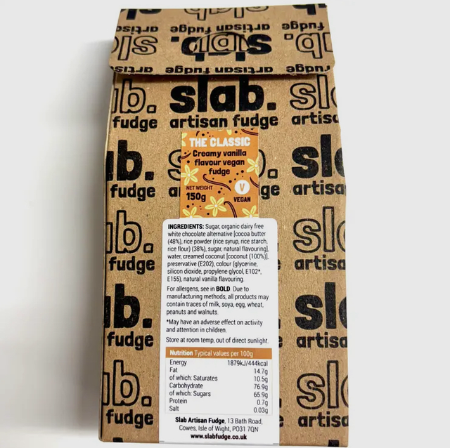 Artisan Handmade Fudge - Vegan Classic Fudge Gift Carton