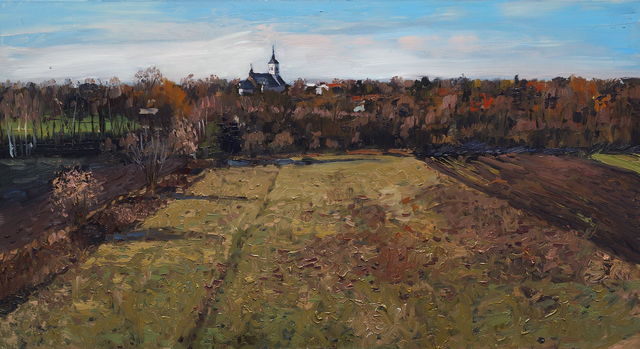 Panorama Kijan 60x110 olej płótno 2024