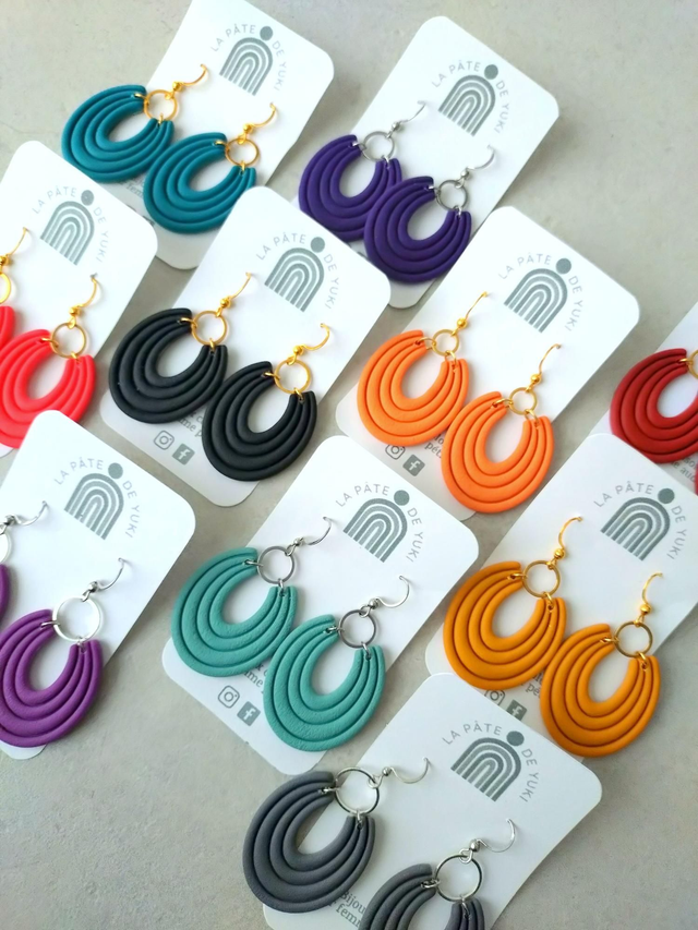 Boucles d&#039;oreilles U - Fleurs de Feu