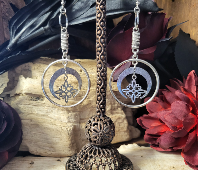 Boucles d&#039;oreilles &quot;Rosace Lunaire&quot;