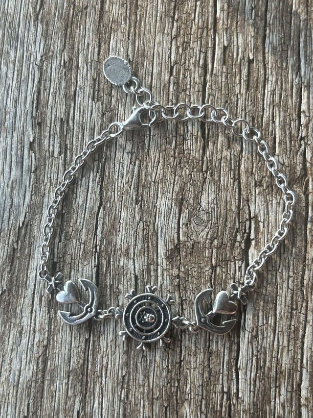 Bracciale 2 ancore 1 timone