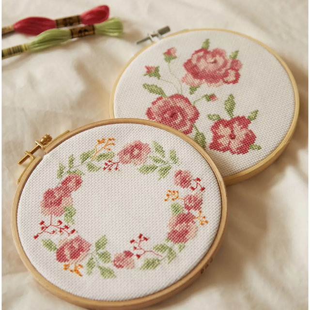 The Tranquil Rose Cross Stitch Kit