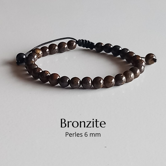 Bracelet ajustable en Bronzite