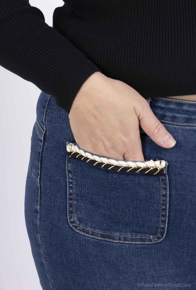 Goodies - Flare jeans with rhinestone