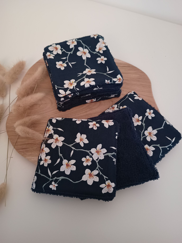 Pack de 5 cotons lavables démaquillants 