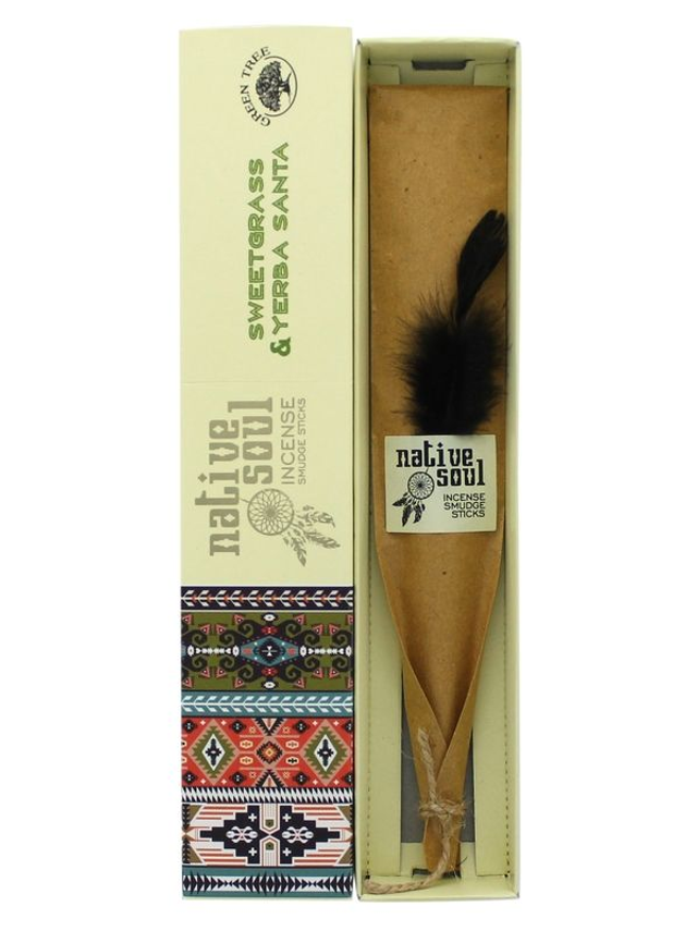 Encens Green Tree Native Soul Foin d'odeur &amp; Yerba Santa - 15 grs