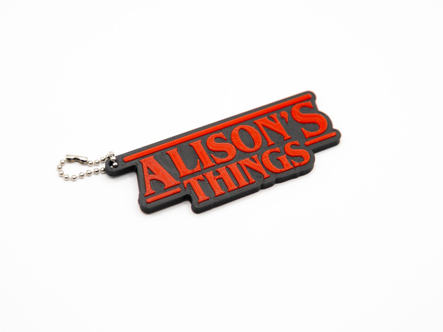 Upside Down Fan art Keyring