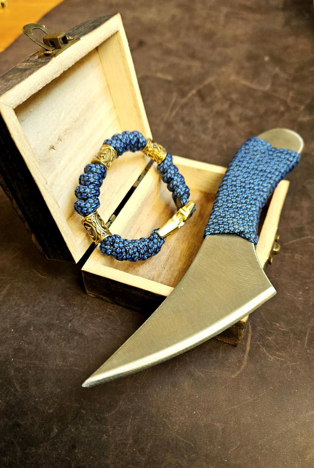 Coffret cut cut + bracelet runique bleu 🔵