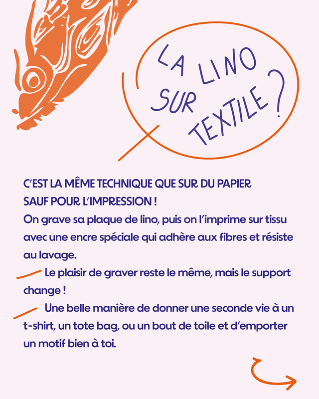 Linogravure sur textile (ados-adulte)