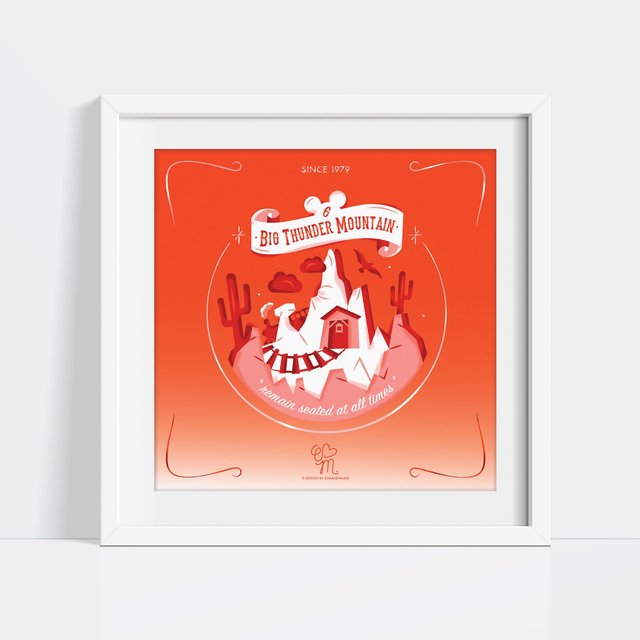 Illustration Attractions Légendaires | 06 Big Thunder Mountain