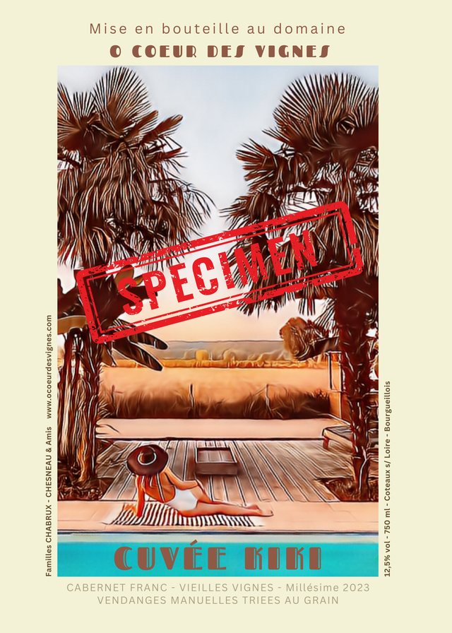 Affiche O cœur des vignes Cuvée KIKI