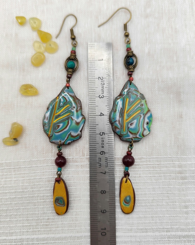 Boucles d’oreilles Fehu – Le feu de la création