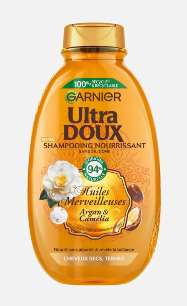 Shampooing Baume Nourissant Cheveux Secs Huiles Merveilleuses Argan & Camélia ULTRA DOUX