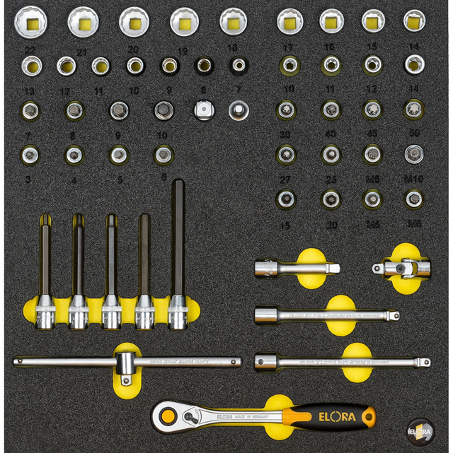 Modul-Steckschlüssel-Satz 3/8", ELORA-OMS-49 