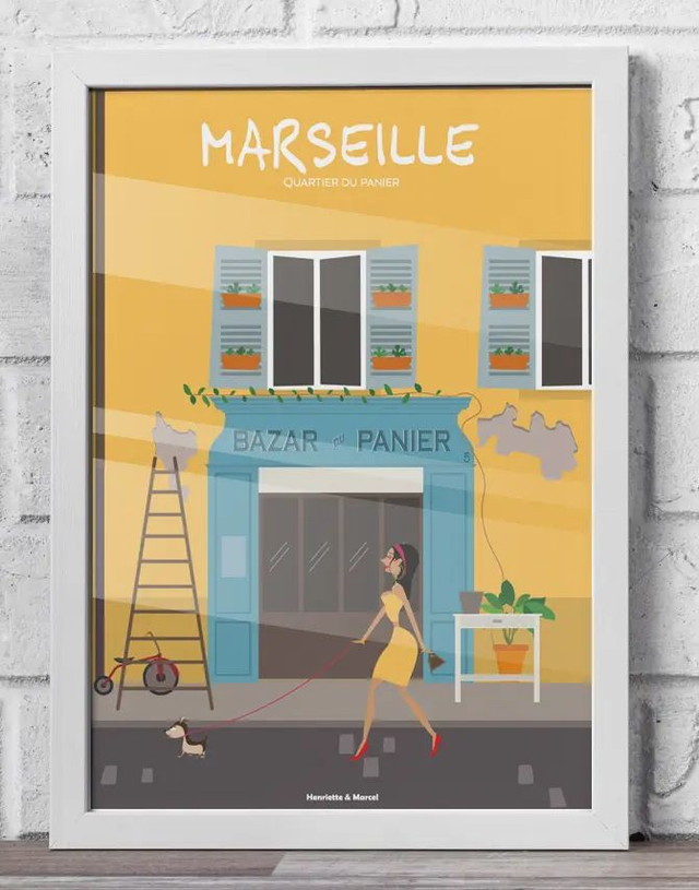 03 - Carte postale ville Marseille