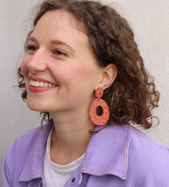 Iris • terracotta pailleté