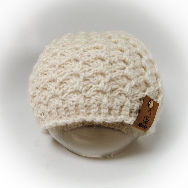 Bonnet bébé écru - collection élégance