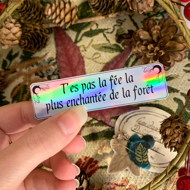 Sticker Holographique - Fée enchantée