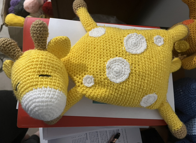 Doudou girafe 