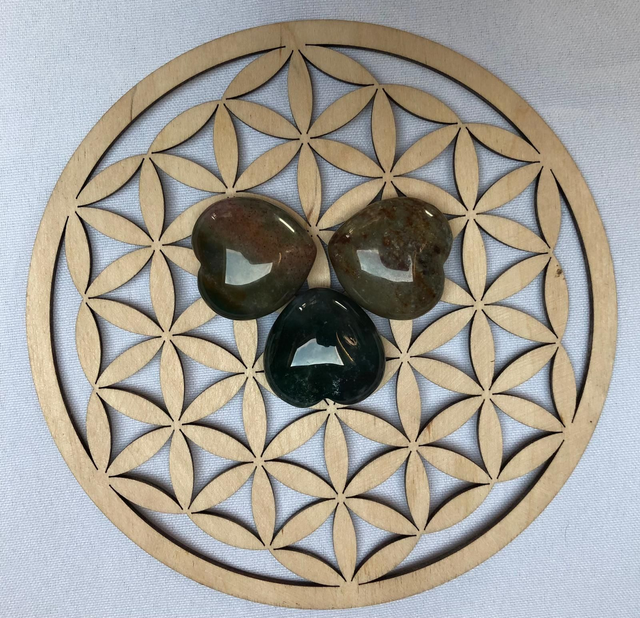 Cœur en Agate Indienne