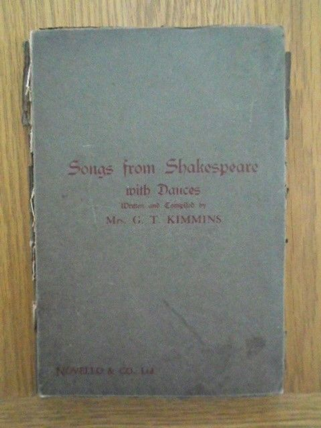 SONGS FROM SHAKESPEARE WITH DANCES