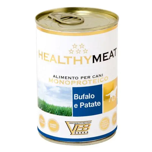 Healthymeat Bufalo con Patate (su buivoliena ir bulvėmis) monoproteininis paštetas šunims 400g