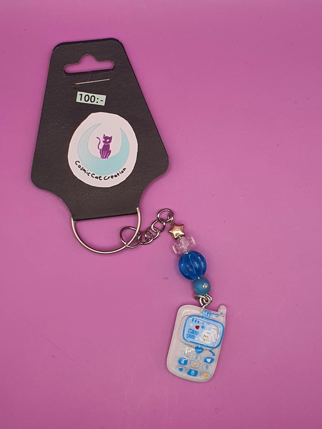 Keychain Mobile White 