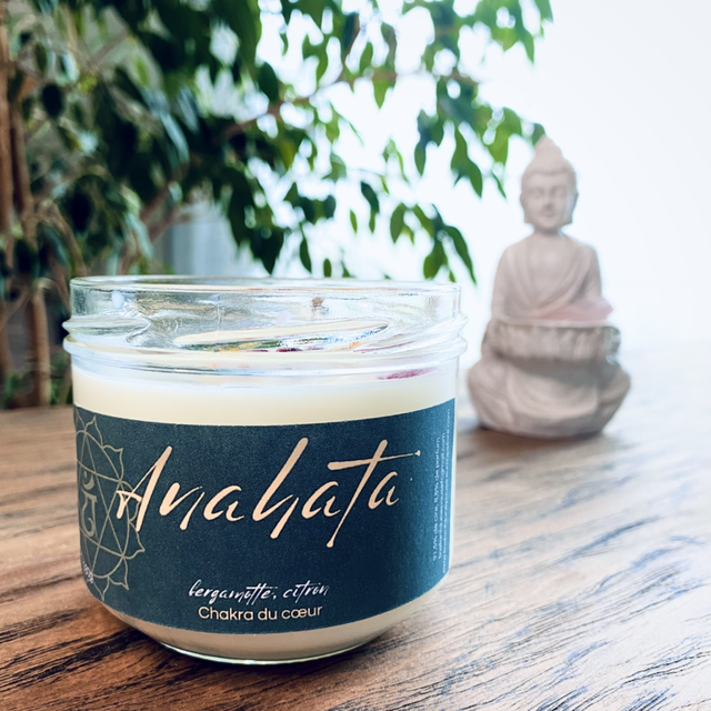 Bougie ANAHATA - Chakra du cœur