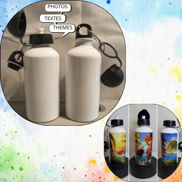 Gourde double bouchon 500ml