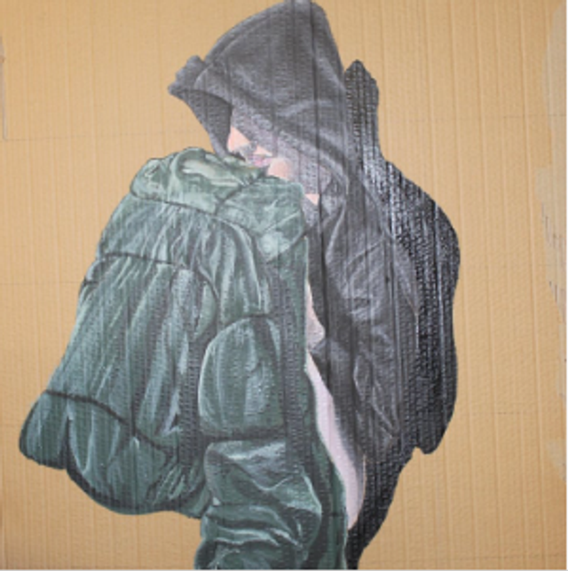 Reality - print of acrylic painting by Hannah Wright