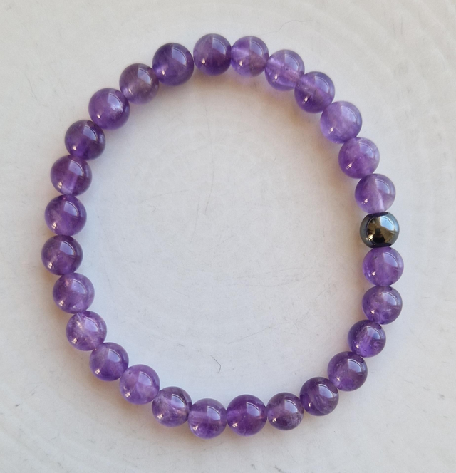 Bracelet AMÉTHYSTE 6mm