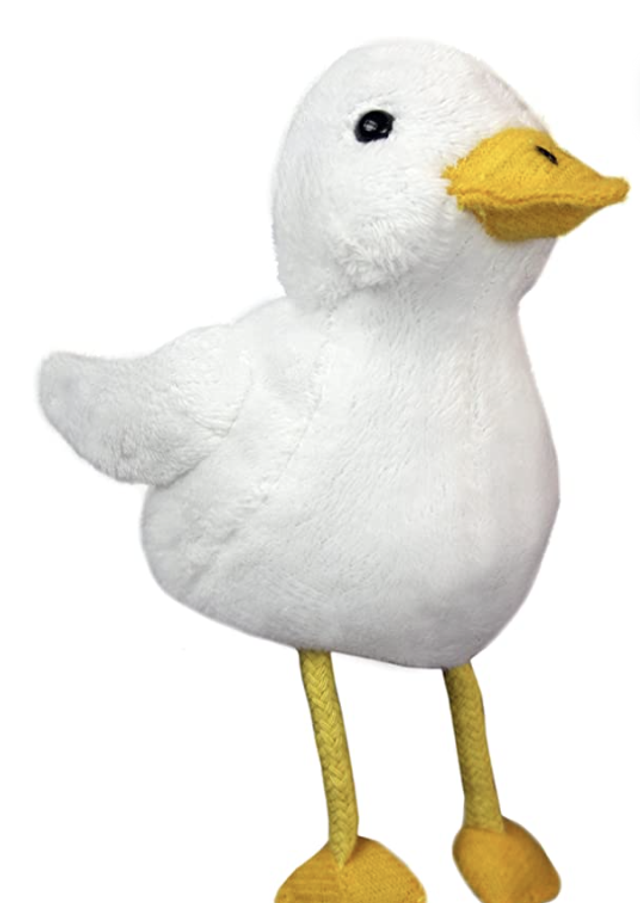 White Duck Finger Puppet