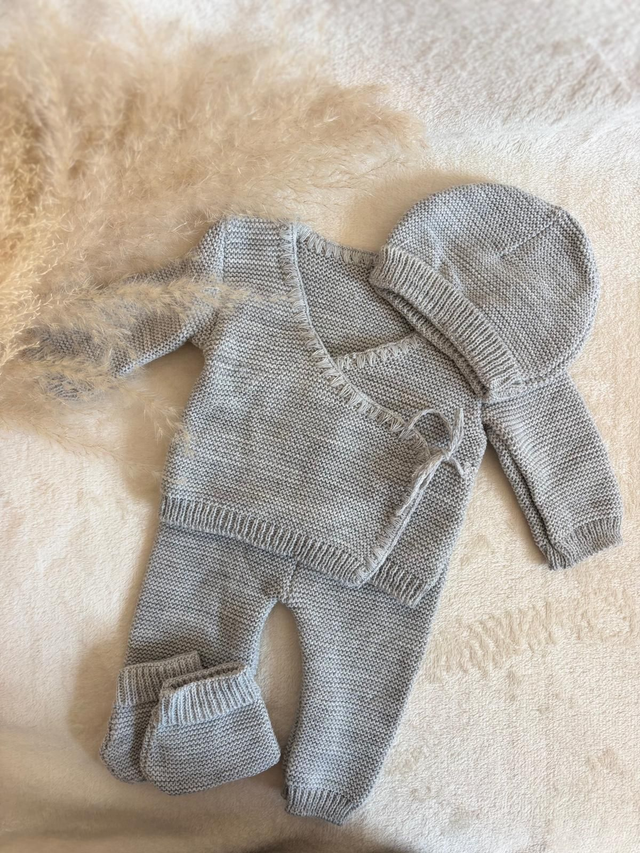 Ensemble bébé naissance Gris 0/3 mois