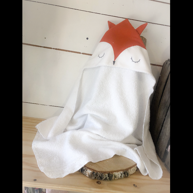 Cape de bain renard rouille 