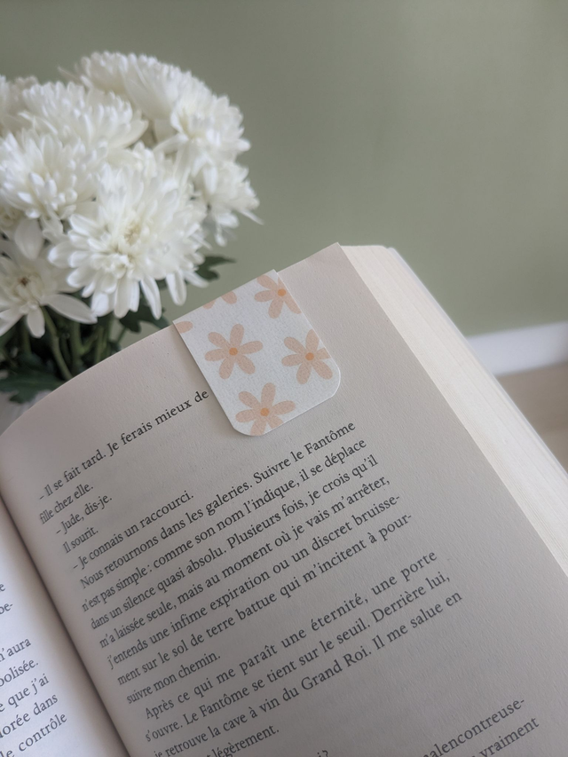 Marque-pages aimanté Fleurs