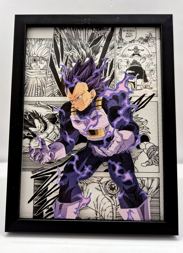 Cadre 3D - Dragon Ball - Végéta 2