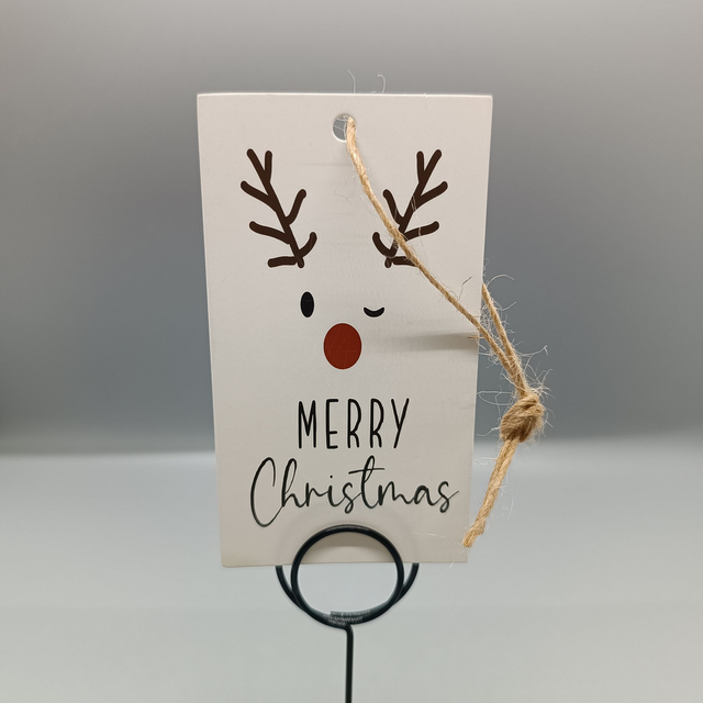 Geschenkanhänger Rentier Merry Christmas