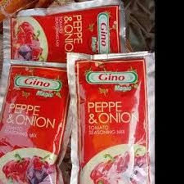 Gino pepper and onion for 3