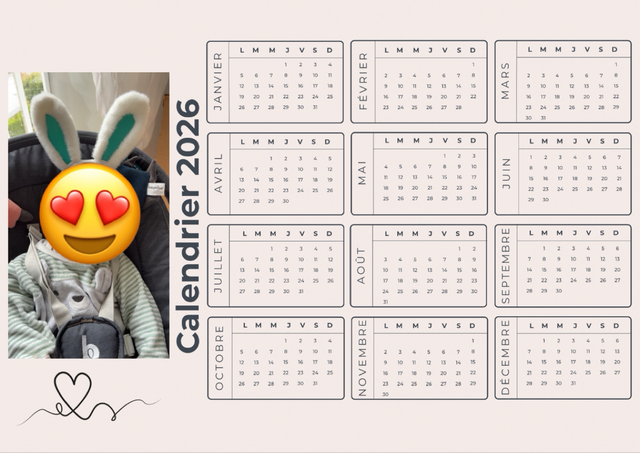 Calendrier personnalisé