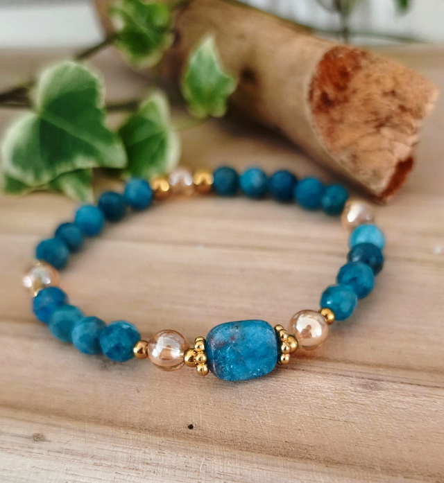 Bracelet "Émotive" Apatite