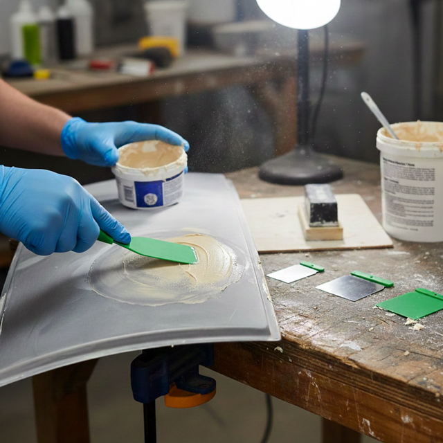 🛠️ pomůcky Plastové špachtle 4ks s různými šířkami BOLL 0060061