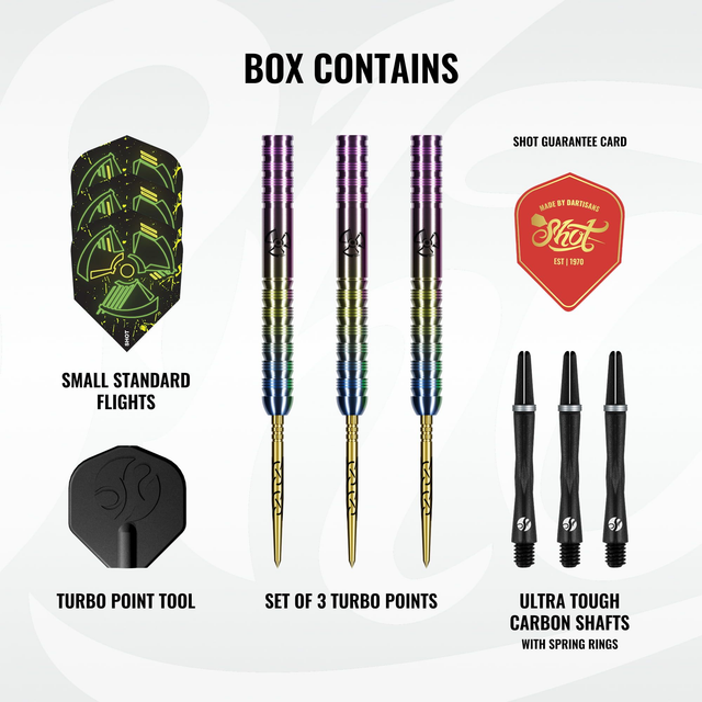 Shot Pro Series Stowe Buntz 3.0 90% Tungsten Darts - 23 gr